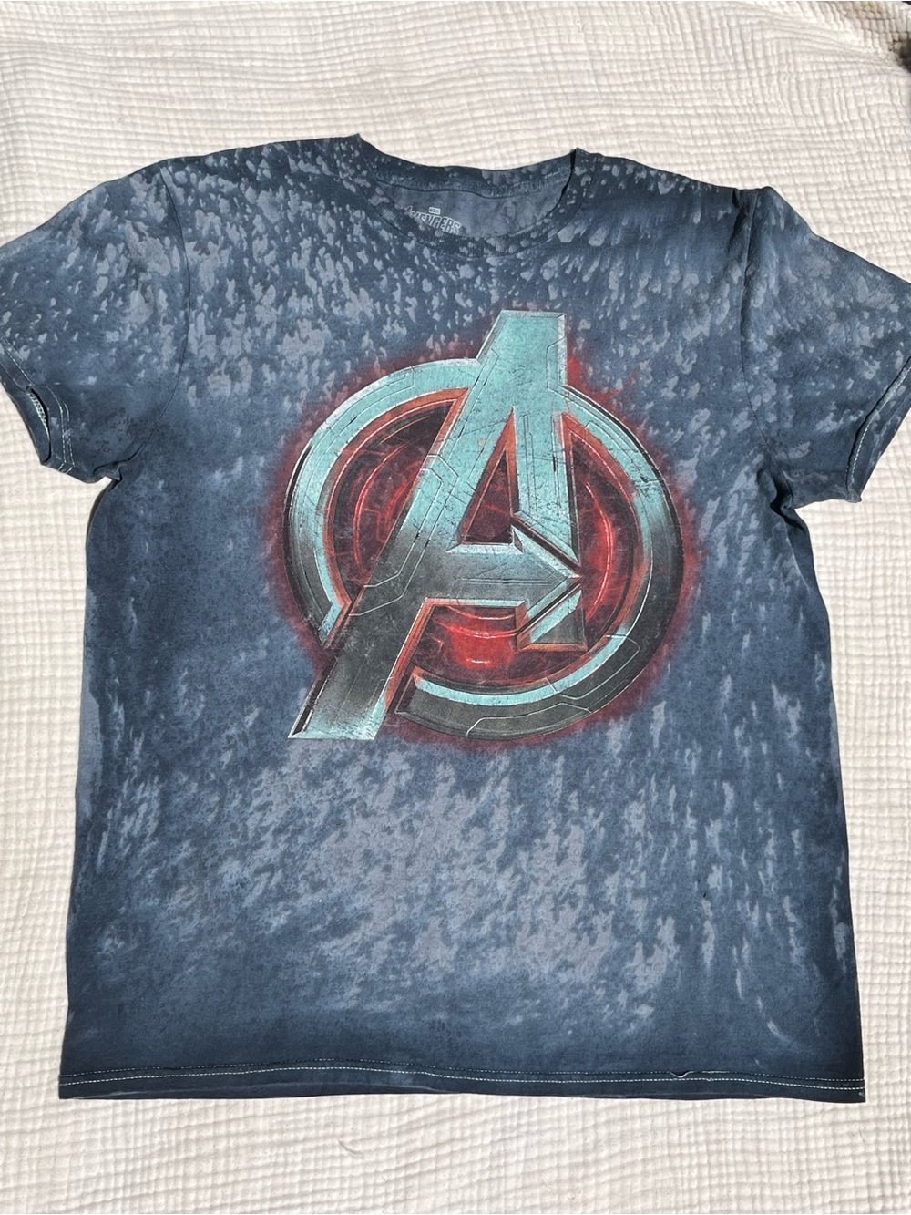Marvel Men's Avengers Logo Graphic T-Shirt in Blue and Red